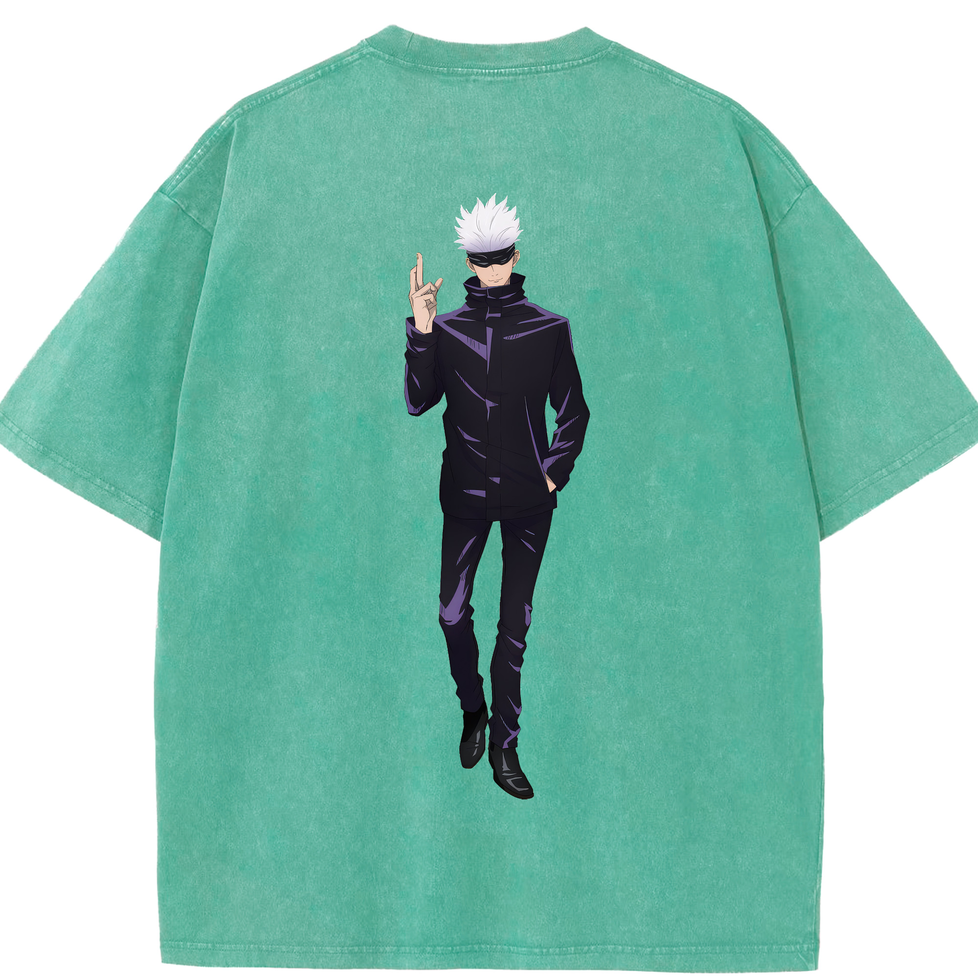（画像用） 呪術廻戦 Jujutsu Kaisen 綿100% ヴィンテージ風 半袖Tシャツ（背面プリント）